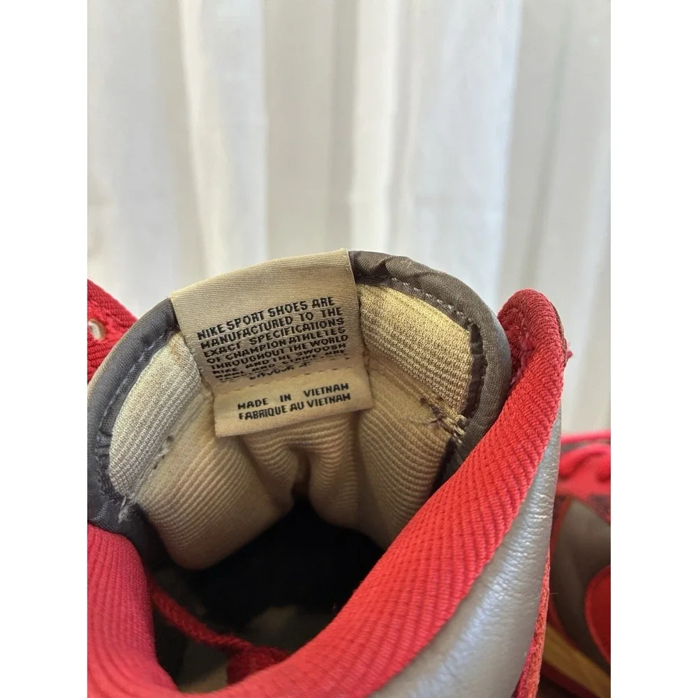 Men's 1985 Nike Red Acid Dunks‎ High Top Size 7 Red/Black /Gray /Yellow - Picture 7 of 11